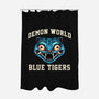 Demon World Blue Tigers-None-Polyester-Shower Curtain-glitchygorilla