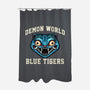 Demon World Blue Tigers-None-Polyester-Shower Curtain-glitchygorilla