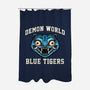 Demon World Blue Tigers-None-Polyester-Shower Curtain-glitchygorilla