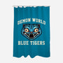 Demon World Blue Tigers-None-Polyester-Shower Curtain-glitchygorilla