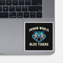 Demon World Blue Tigers-None-Glossy-Sticker-glitchygorilla