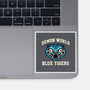 Demon World Blue Tigers-None-Glossy-Sticker-glitchygorilla