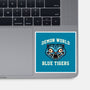 Demon World Blue Tigers-None-Glossy-Sticker-glitchygorilla