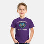 Demon World Blue Tigers-Youth-Basic-Tee-glitchygorilla