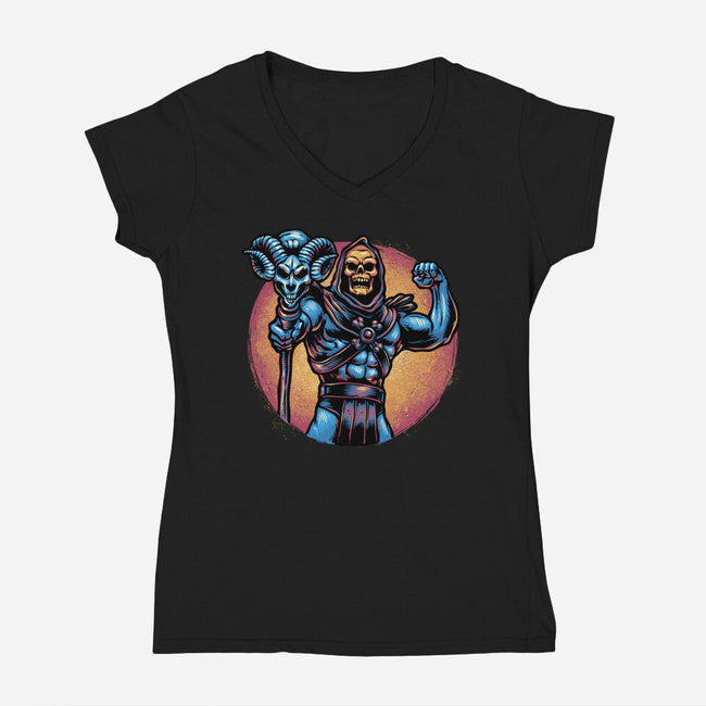Conquer The Universe-Womens-V-Neck-Tee-glitchygorilla