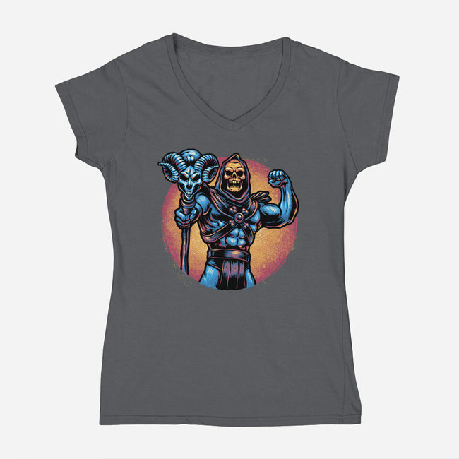 Conquer The Universe-Womens-V-Neck-Tee-glitchygorilla