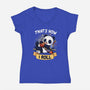 That's How I Roll-Womens-V-Neck-Tee-Vallina84
