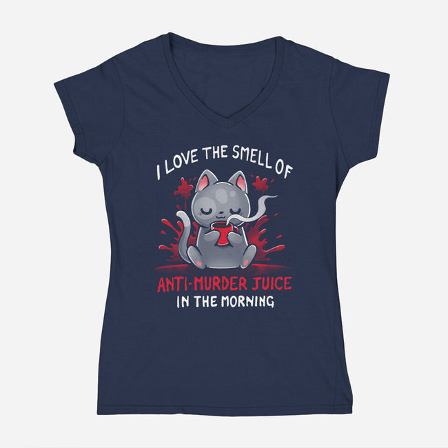 Anti-Murder Juice-Womens-V-Neck-Tee-Vallina84