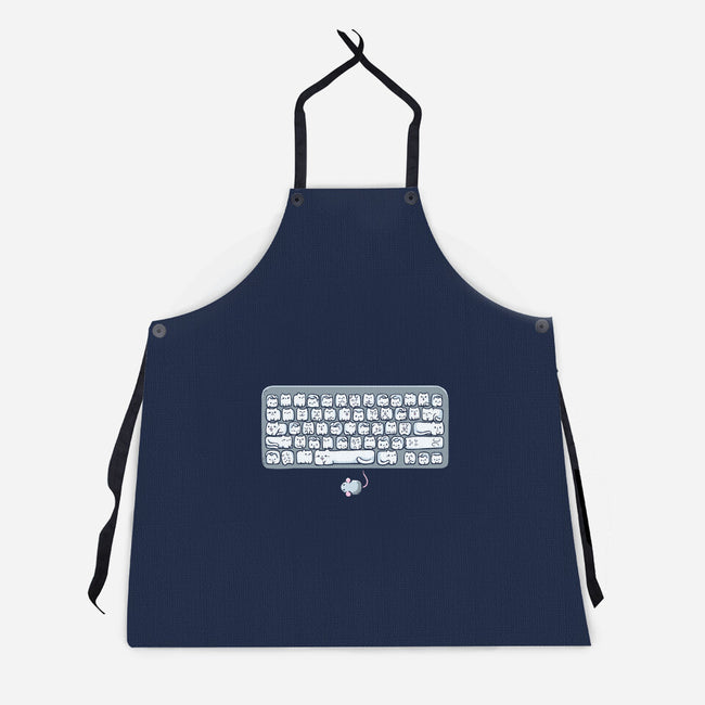 Kittens Board-Unisex-Kitchen-Apron-Vallina84