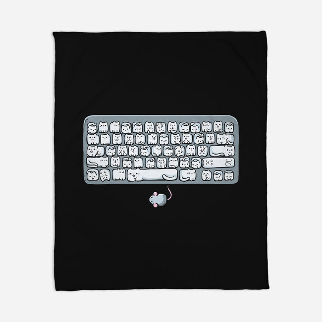 Kittens Board-None-Fleece-Blanket-Vallina84