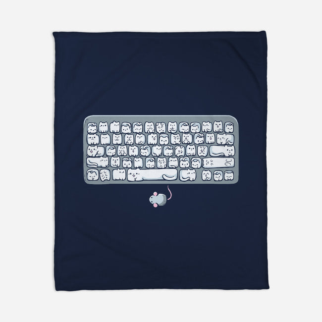 Kittens Board-None-Fleece-Blanket-Vallina84