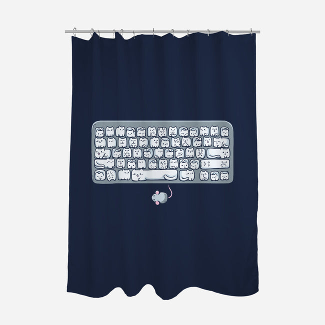 Kittens Board-None-Polyester-Shower Curtain-Vallina84