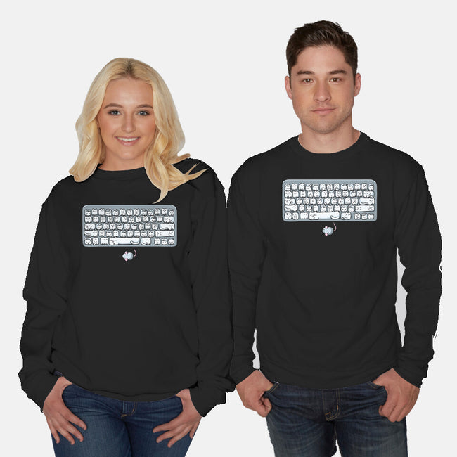 Kittens Board-Unisex-Crew Neck-Sweatshirt-Vallina84