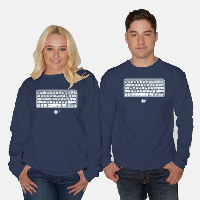 Kittens Board-Unisex-Crew Neck-Sweatshirt-Vallina84