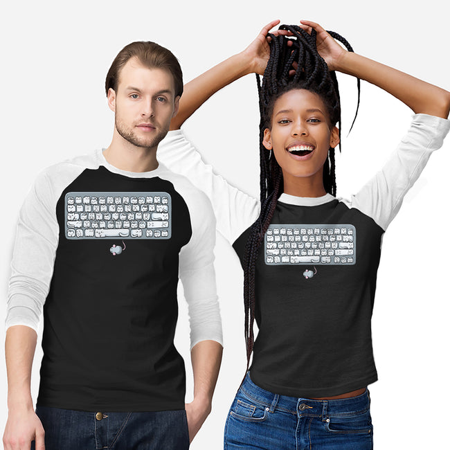 Kittens Board-Unisex-Baseball-Tee-Vallina84