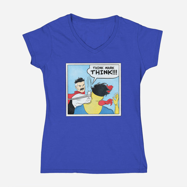 Meme Mark Meme-Womens-V-Neck-Tee-kentcribbs