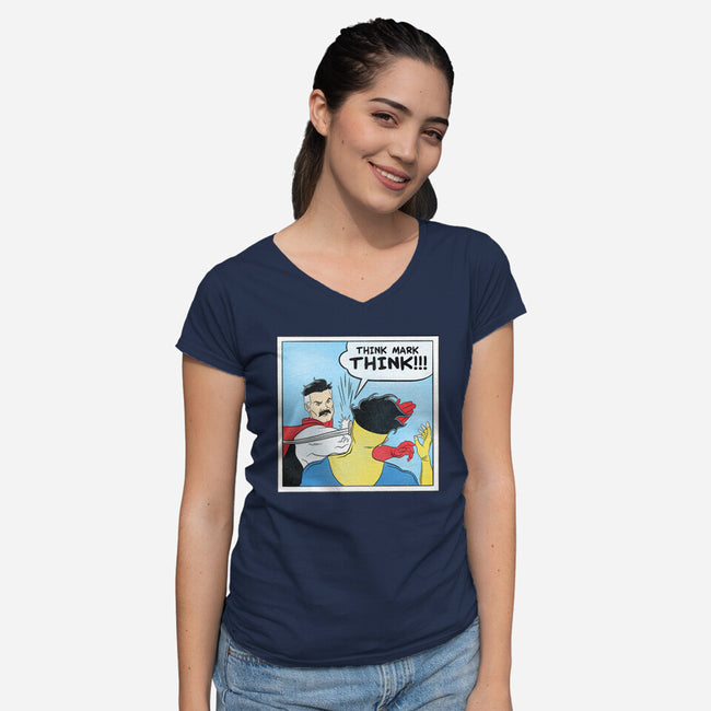Meme Mark Meme-Womens-V-Neck-Tee-kentcribbs