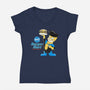 Mark's Burger Mart-Womens-V-Neck-Tee-kentcribbs