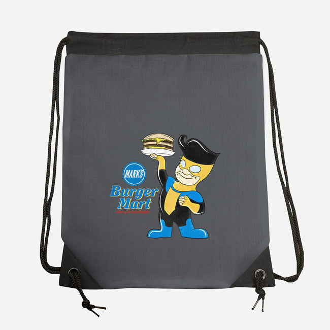 Mark's Burger Mart-None-Drawstring-Bag-kentcribbs