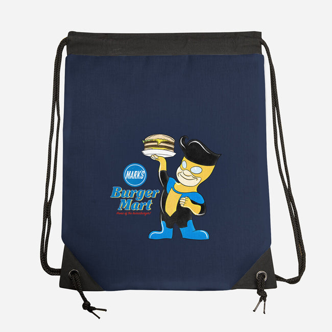Mark's Burger Mart-None-Drawstring-Bag-kentcribbs