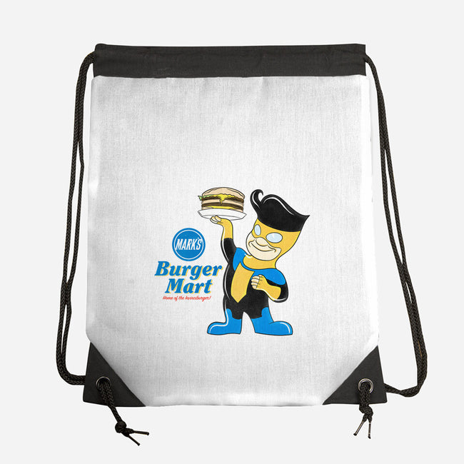 Mark's Burger Mart-None-Drawstring-Bag-kentcribbs
