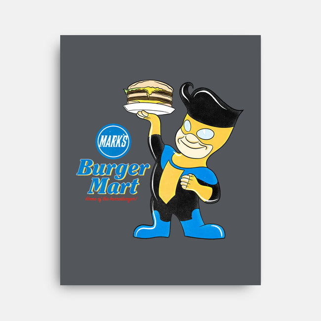 Mark's Burger Mart-None-Stretched-Canvas-kentcribbs