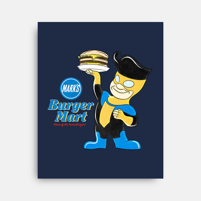 Mark's Burger Mart-None-Stretched-Canvas-kentcribbs