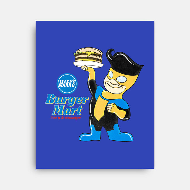 Mark's Burger Mart-None-Stretched-Canvas-kentcribbs
