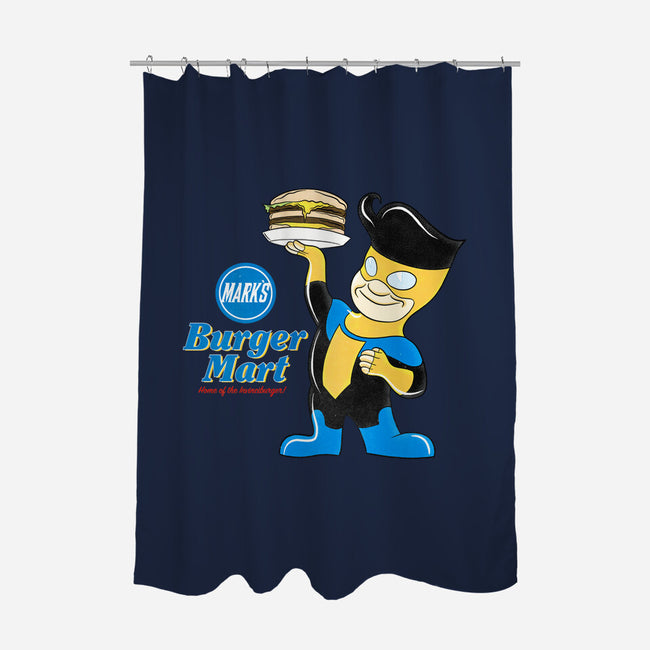 Mark's Burger Mart-None-Polyester-Shower Curtain-kentcribbs