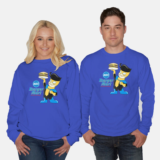Mark's Burger Mart-Unisex-Crew Neck-Sweatshirt-kentcribbs