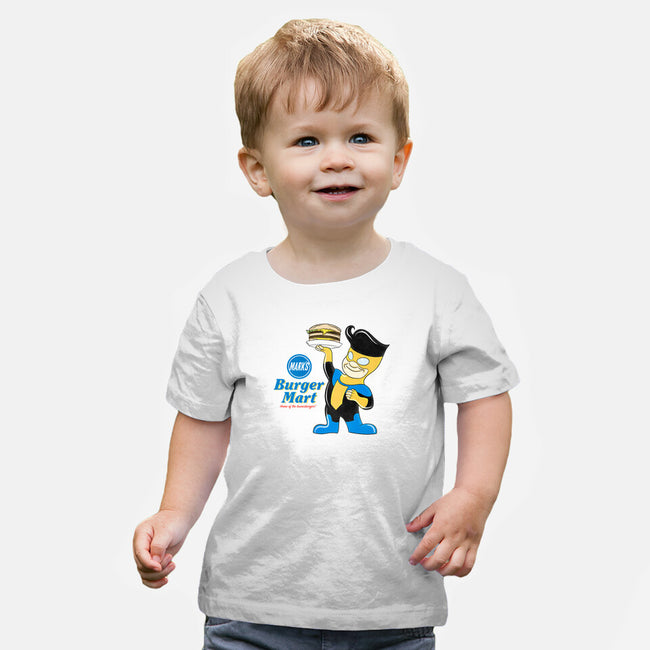 Mark's Burger Mart-Baby-Basic-Tee-kentcribbs