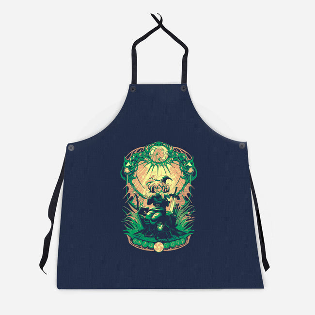 Song Of Solitude-Unisex-Kitchen-Apron-ilustrata