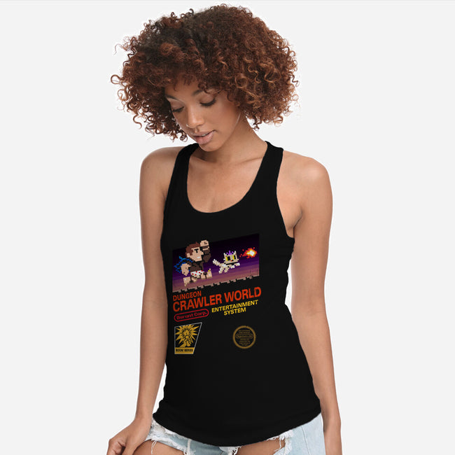 Dungeon Crawler World-Womens-Racerback-Tank-spiritgreen