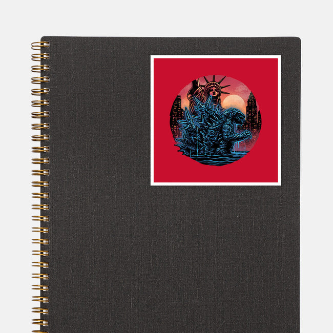 Rise Of The Radioactive Beast-None-Glossy-Sticker-glitchygorilla