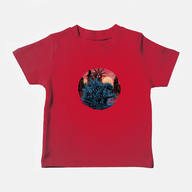 Rise Of The Radioactive Beast-Baby-Basic-Tee-glitchygorilla