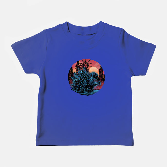 Rise Of The Radioactive Beast-Baby-Basic-Tee-glitchygorilla