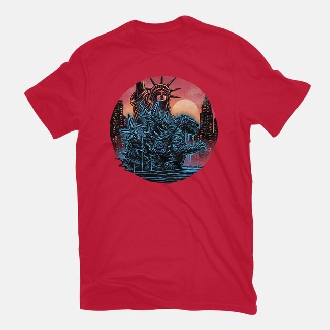 Rise Of The Radioactive Beast-Mens-Heavyweight-Tee-glitchygorilla
