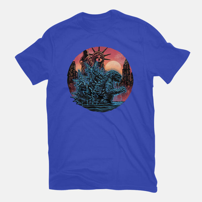 Rise Of The Radioactive Beast-Mens-Basic-Tee-glitchygorilla