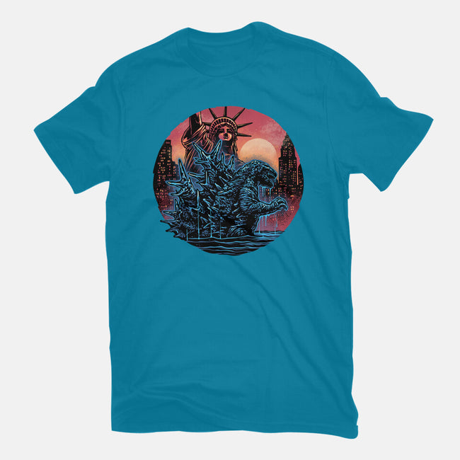 Rise Of The Radioactive Beast-Mens-Heavyweight-Tee-glitchygorilla