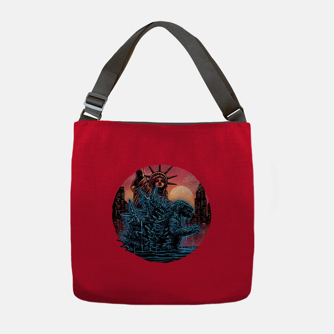 Rise Of The Radioactive Beast-None-Adjustable Tote-Bag-glitchygorilla