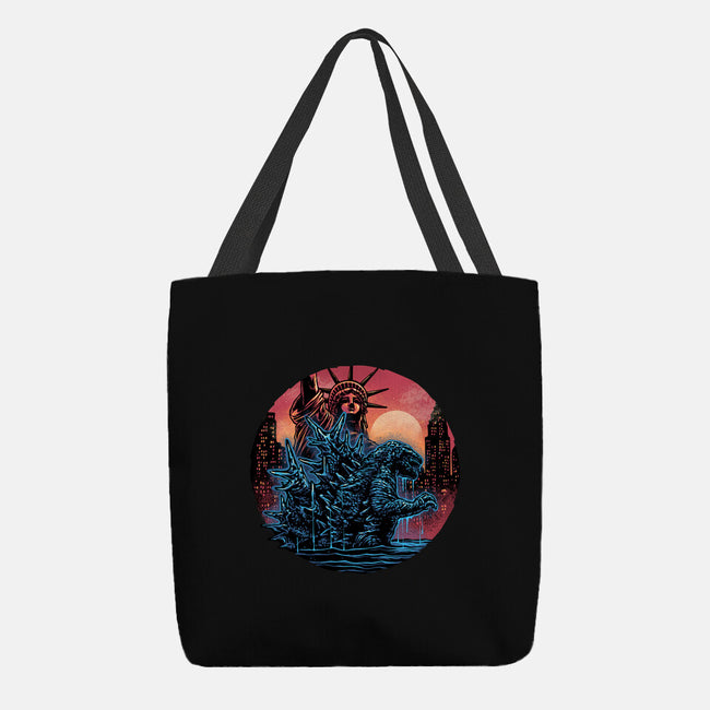 Rise Of The Radioactive Beast-None-Basic Tote-Bag-glitchygorilla