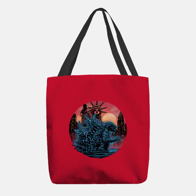 Rise Of The Radioactive Beast-None-Basic Tote-Bag-glitchygorilla