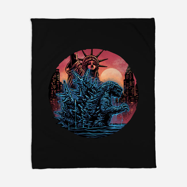 Rise Of The Radioactive Beast-None-Fleece-Blanket-glitchygorilla