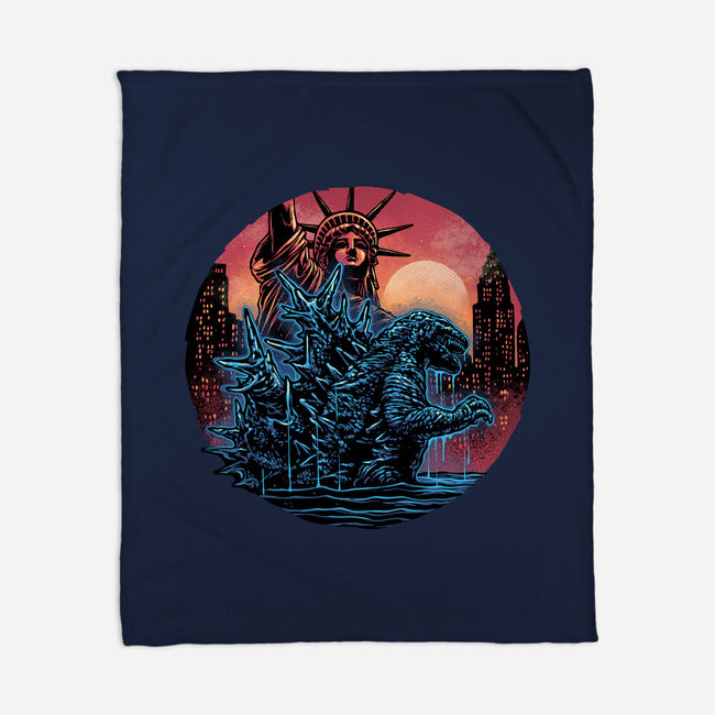 Rise Of The Radioactive Beast-None-Fleece-Blanket-glitchygorilla