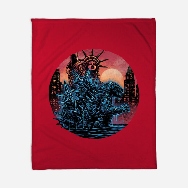 Rise Of The Radioactive Beast-None-Fleece-Blanket-glitchygorilla