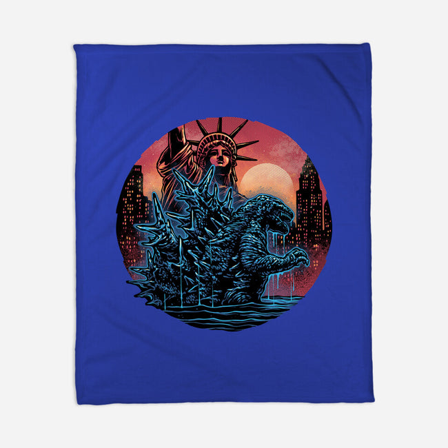 Rise Of The Radioactive Beast-None-Fleece-Blanket-glitchygorilla
