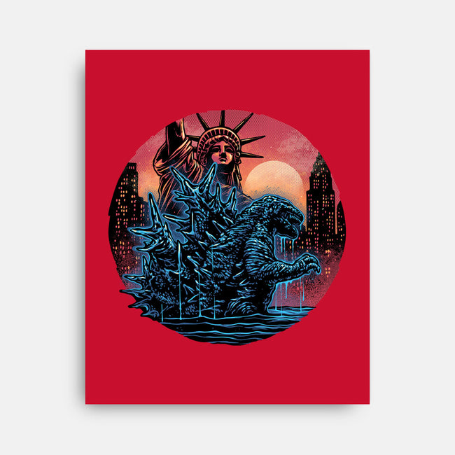 Rise Of The Radioactive Beast-None-Stretched-Canvas-glitchygorilla