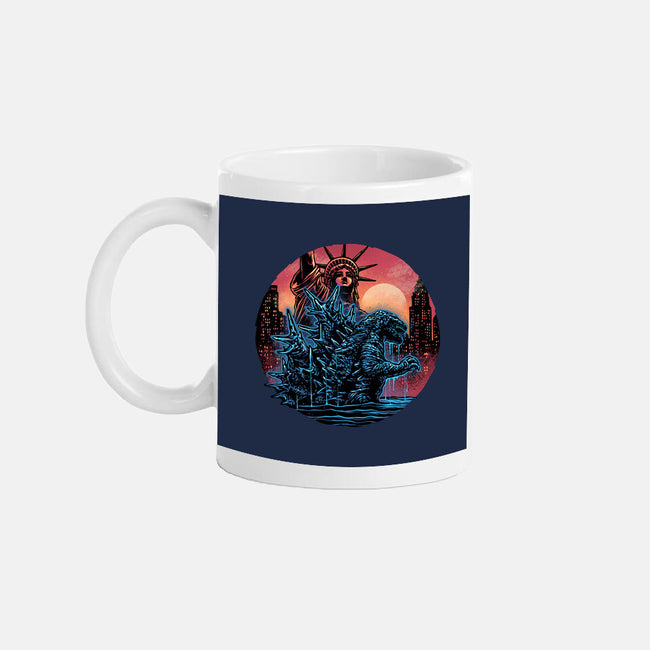Rise Of The Radioactive Beast-None-Mug-Drinkware-glitchygorilla