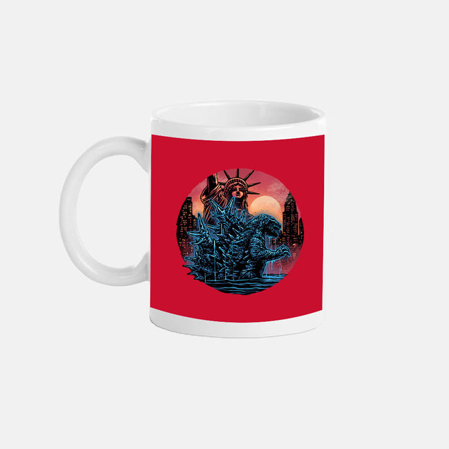 Rise Of The Radioactive Beast-None-Mug-Drinkware-glitchygorilla