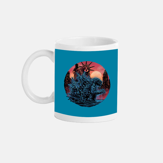 Rise Of The Radioactive Beast-None-Mug-Drinkware-glitchygorilla